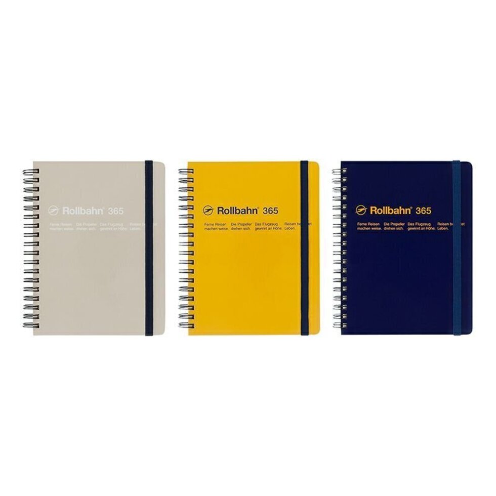 Delfonics Rollbahn Spiral L Free Diary - Greige