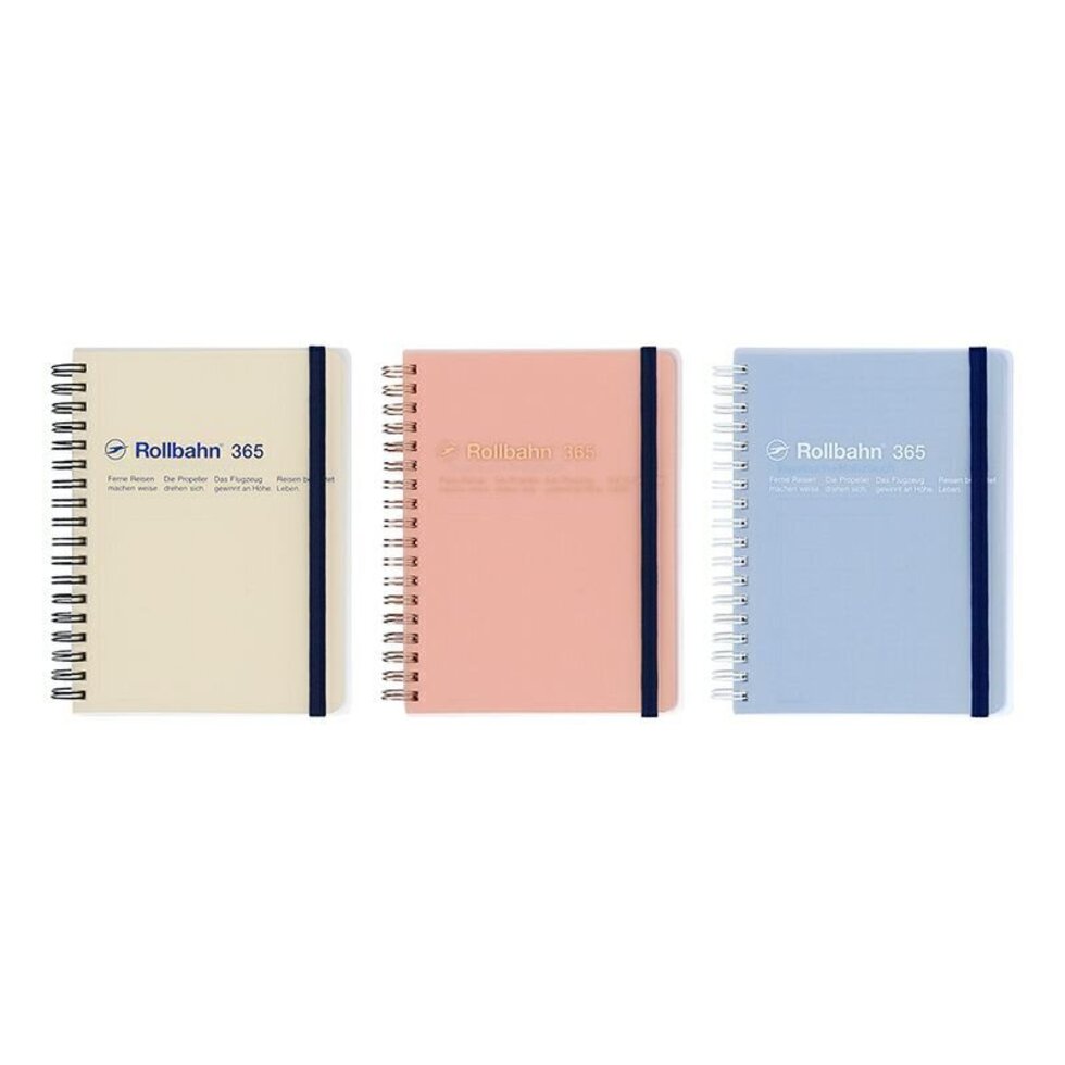 Delfonics Rollbahn CLEAR Spiral L Free Diary - Blue