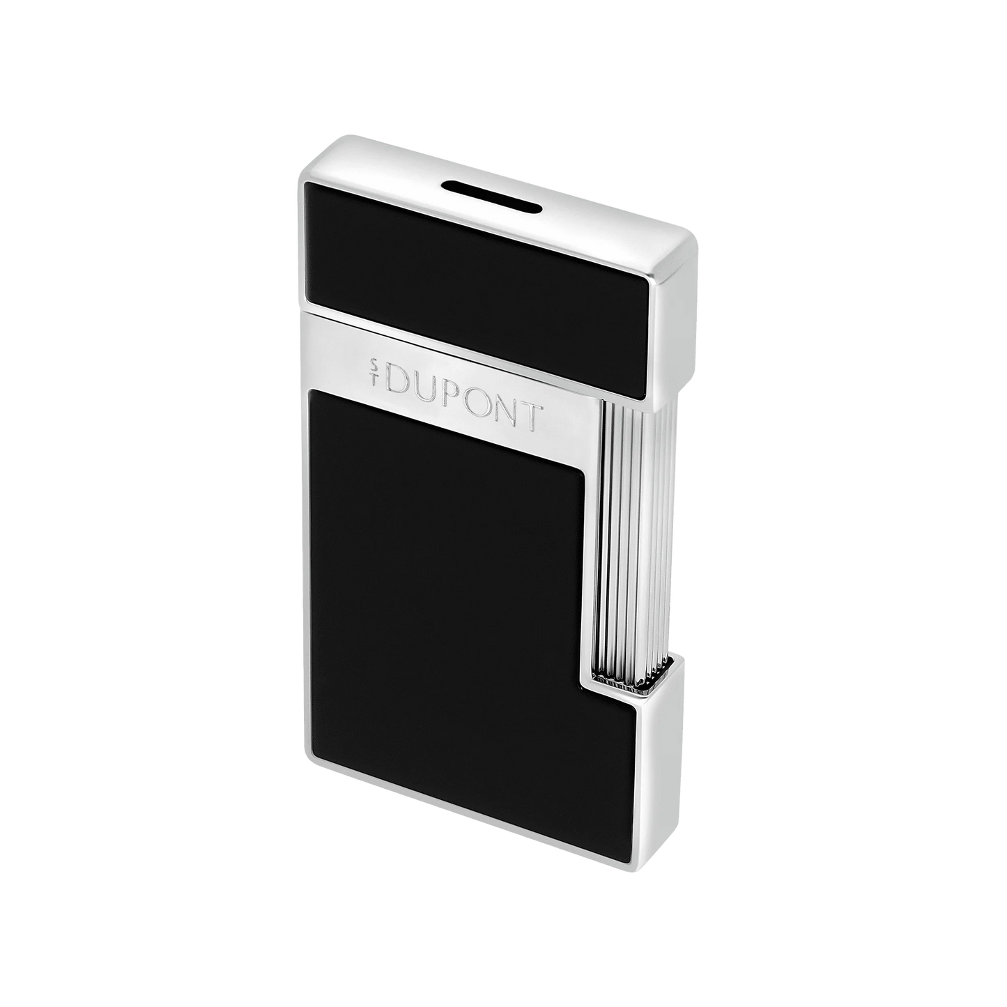 S.T. Dupont Slimmy Lacquered Lighter - Black with Palladium