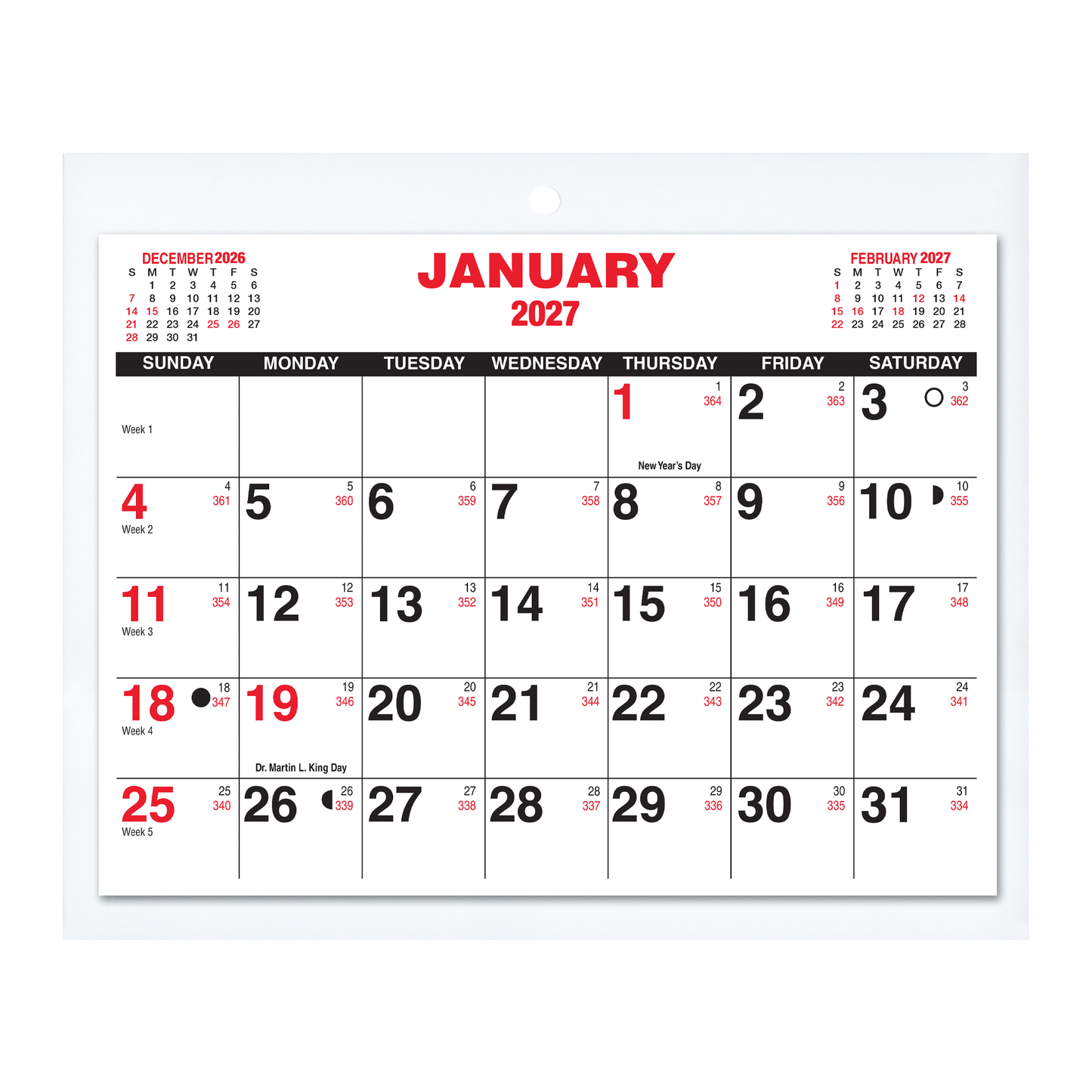 Payne 2027 Easel-Back Calendar - #104 (6.5 x 5.5)