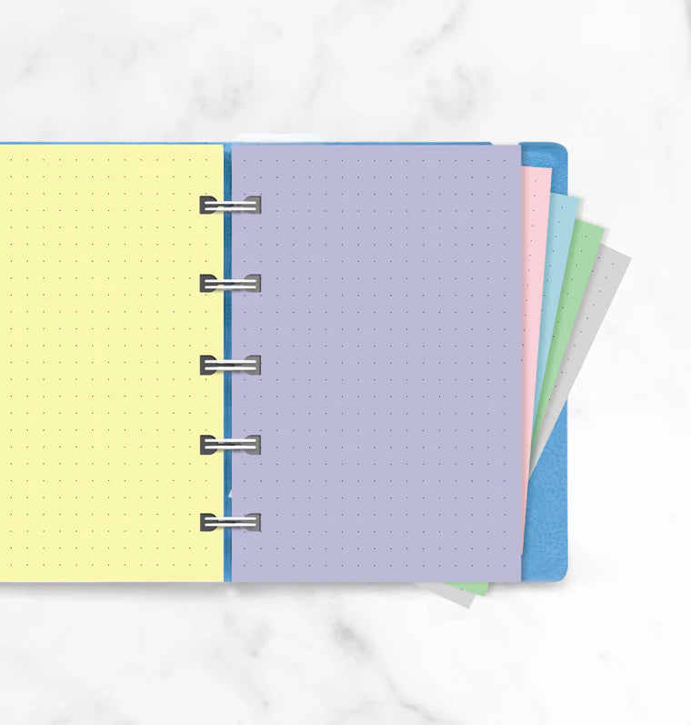 Filofax Pocket Notebook Refill - Pastel Paper (Dotted)