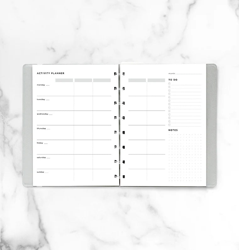 Filofax A5 Minimal Notebook Refill - Activity Planner