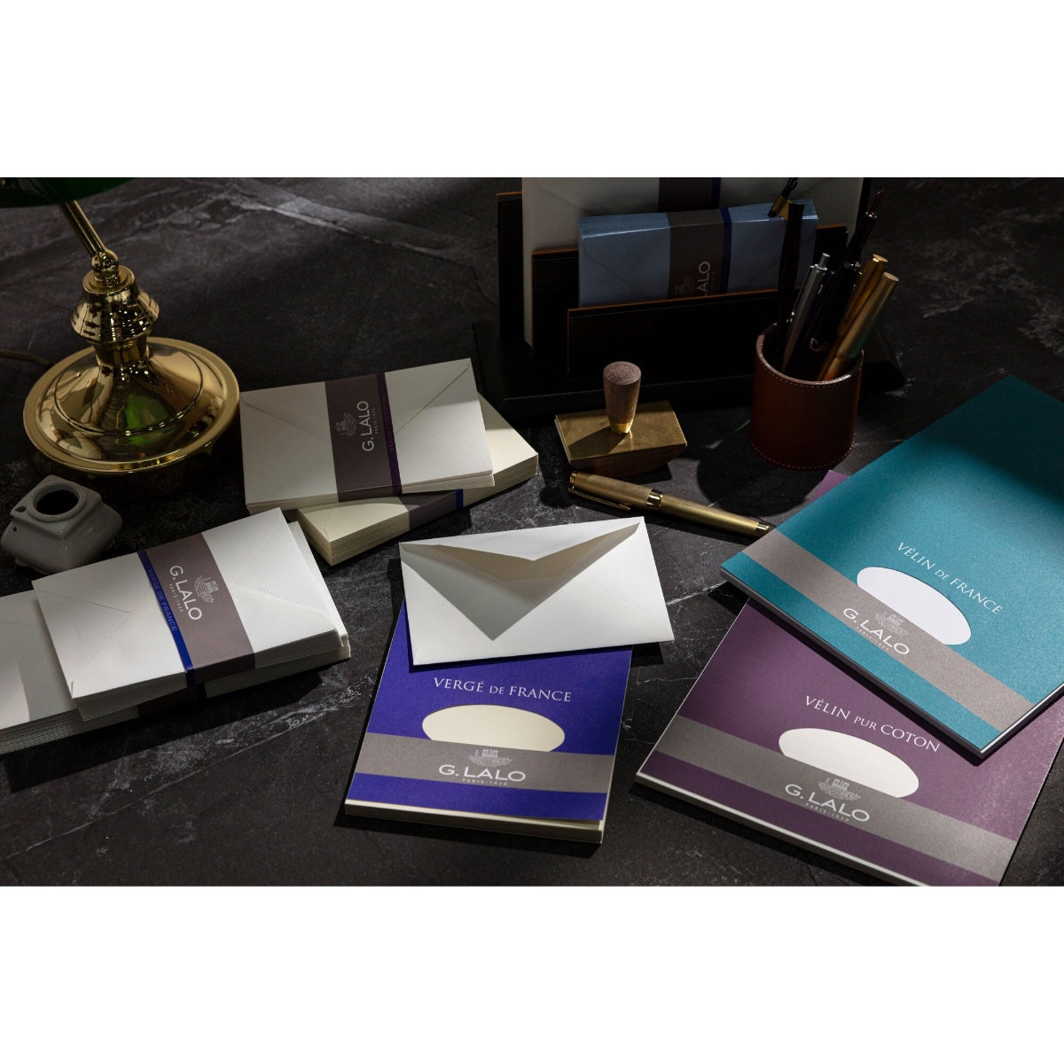G. Lalo Vélin Pur Coton Gummed Envelopes - Cream (20 ea)