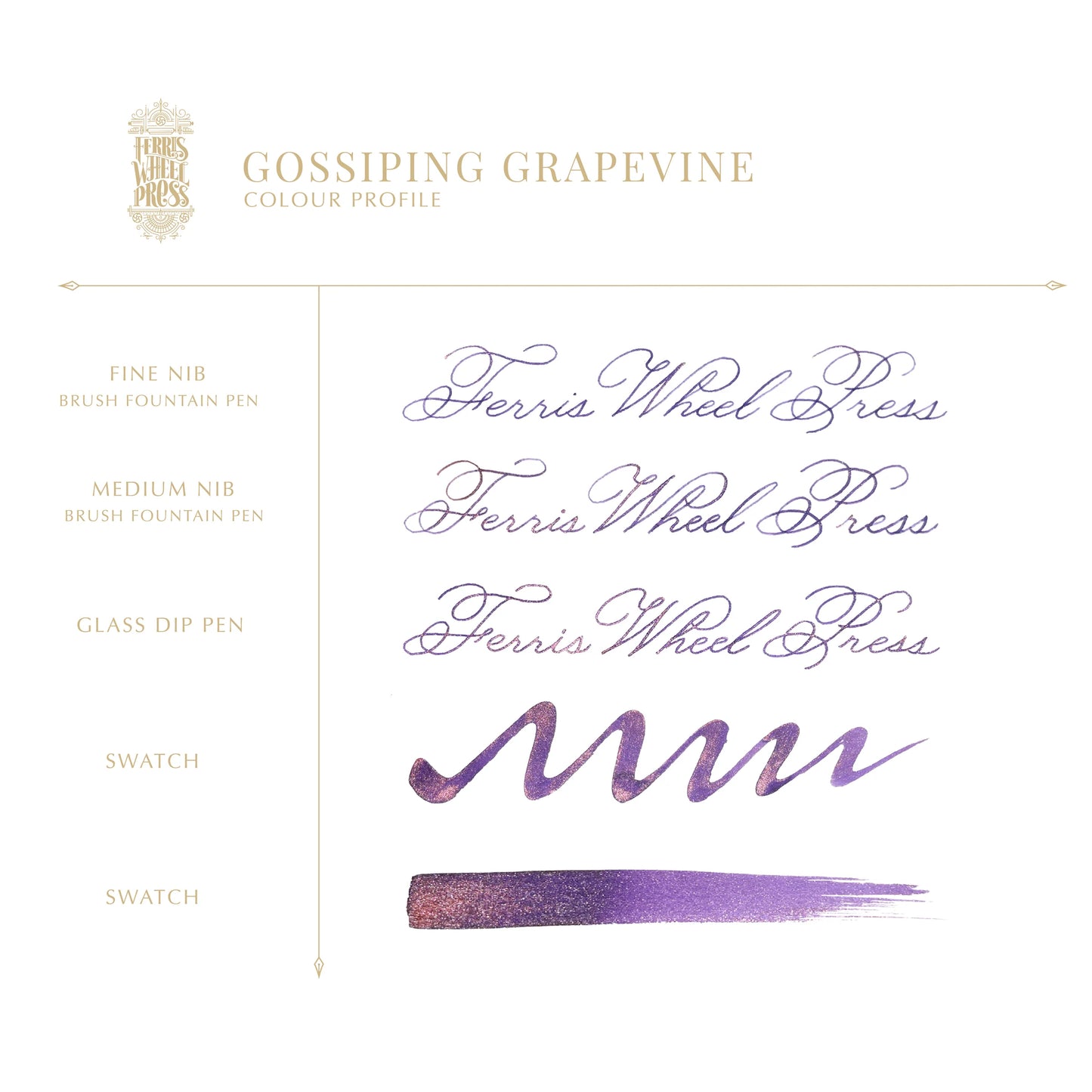 Ferris Wheel Press (38ml) Bottled Ink - Gossiping Grapevine