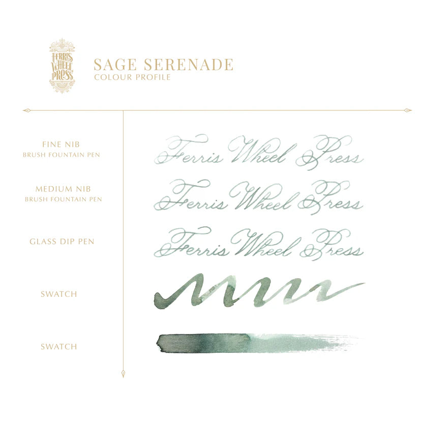 Ferris Wheel Press Sage Serenade (38ml) Bottled Ink
