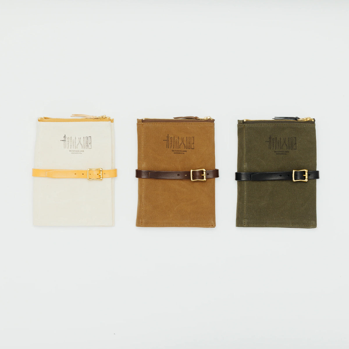 The Superior Labor Paraffin Canvas Pen Case - Khaki