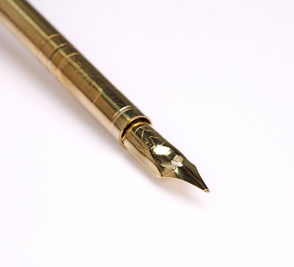 J. Herbin Goose Quill Fountain Pen with Steel Nib - Blue