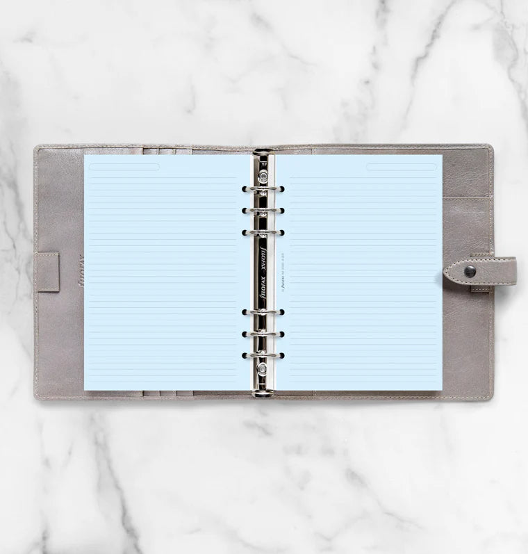 Filofax A5 Paper 6-Ring Refill - Blue (Ruled)