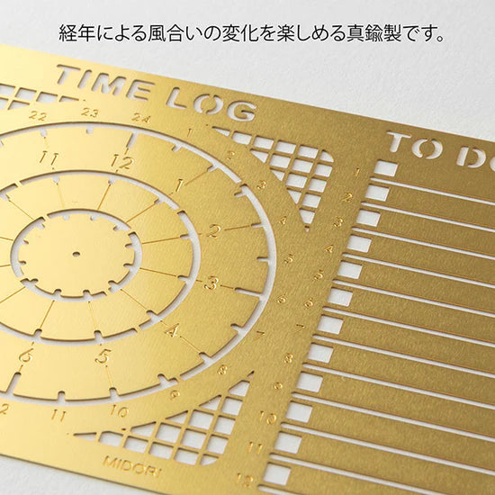 Midori Calendar Diary Template - Time Log