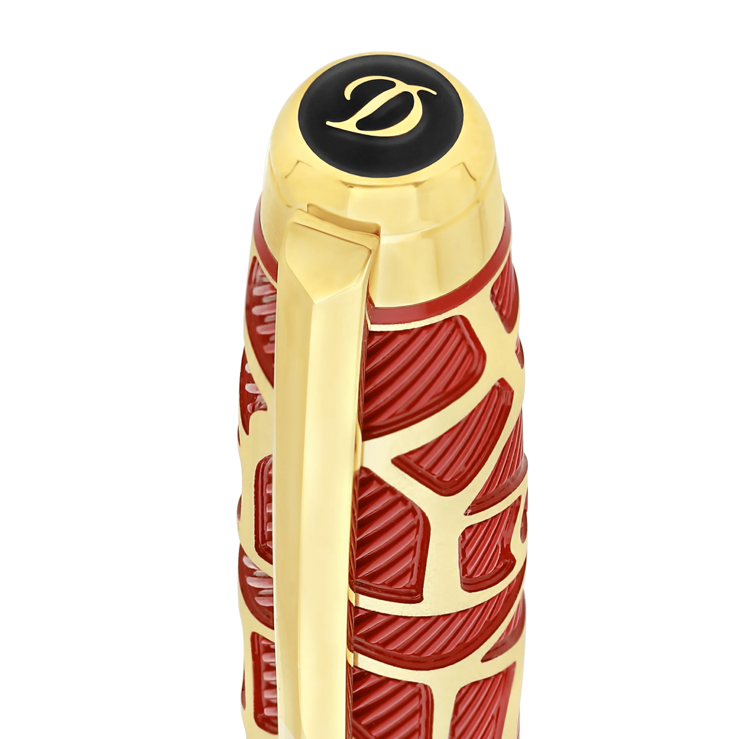 S.T. Dupont Line D Eternity Large Fountain Pen - Orlinski in Red & Gold