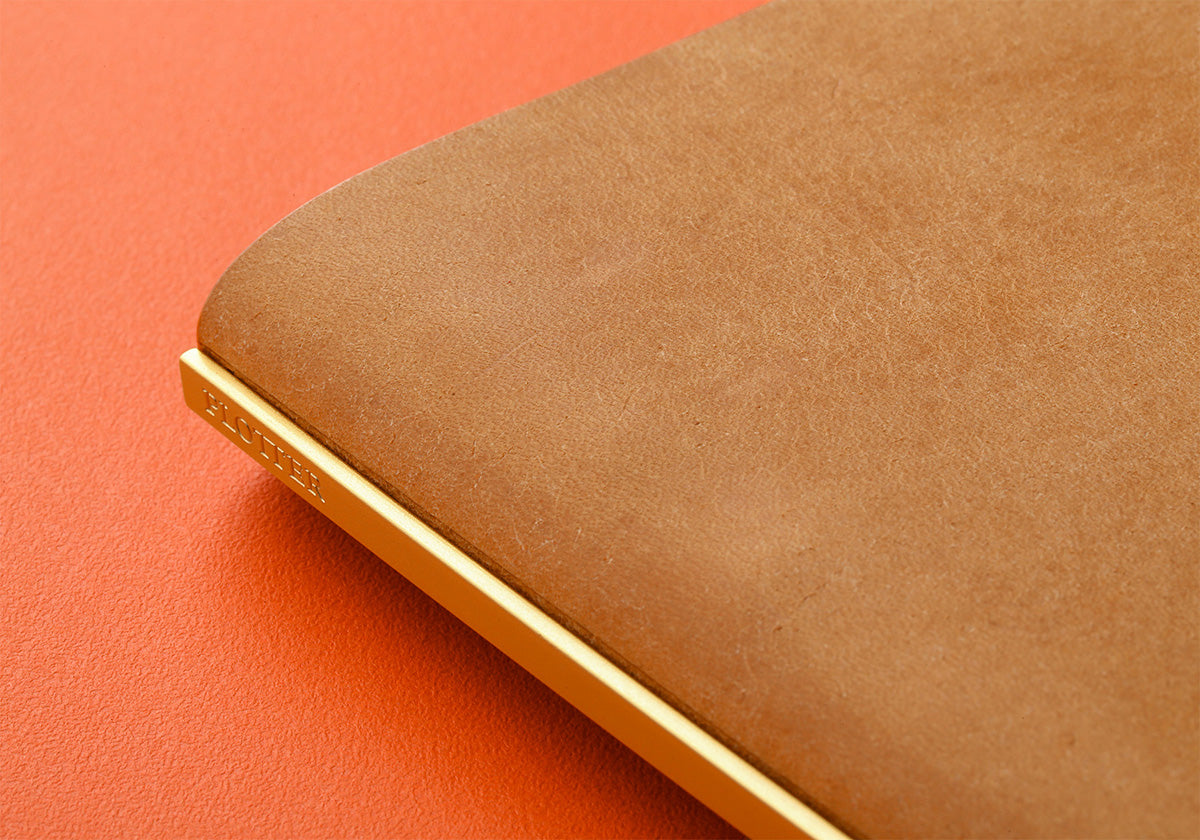 PLOTTER Bible Size Pueblo 6-Ring Leather Binder - Beige