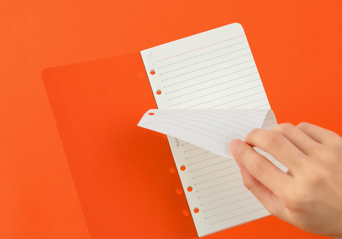 PLOTTER Refill Memo Pad 6mm Ruled (80 Sheets) - Bible Size