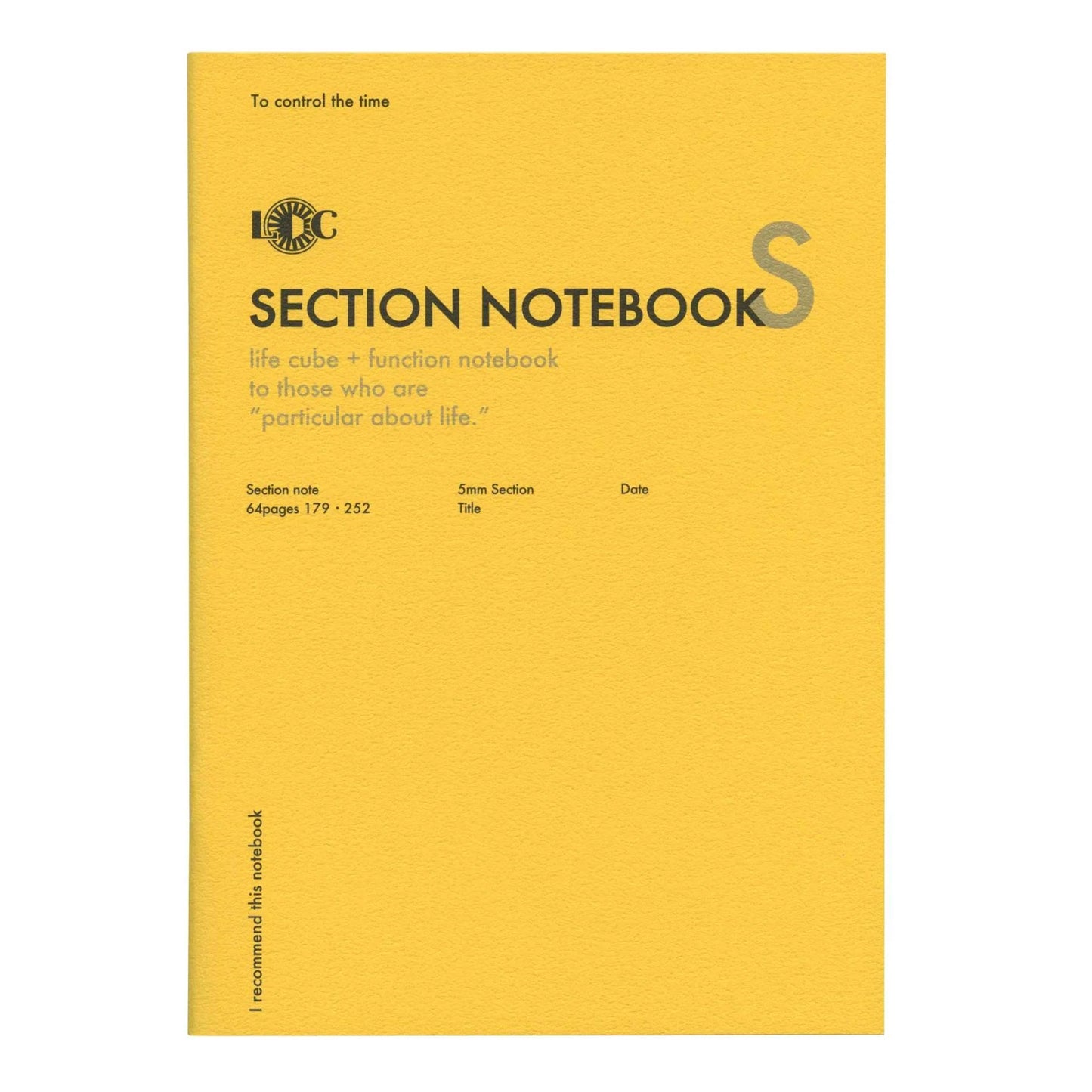 Luddite Function Notebook - Section (Yellow)