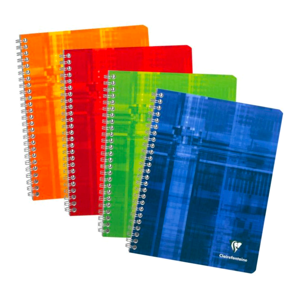 Clairefontaine #8542 Classic Graph Wirebound A5 Notebook (6 x 8.25) (Assorted)