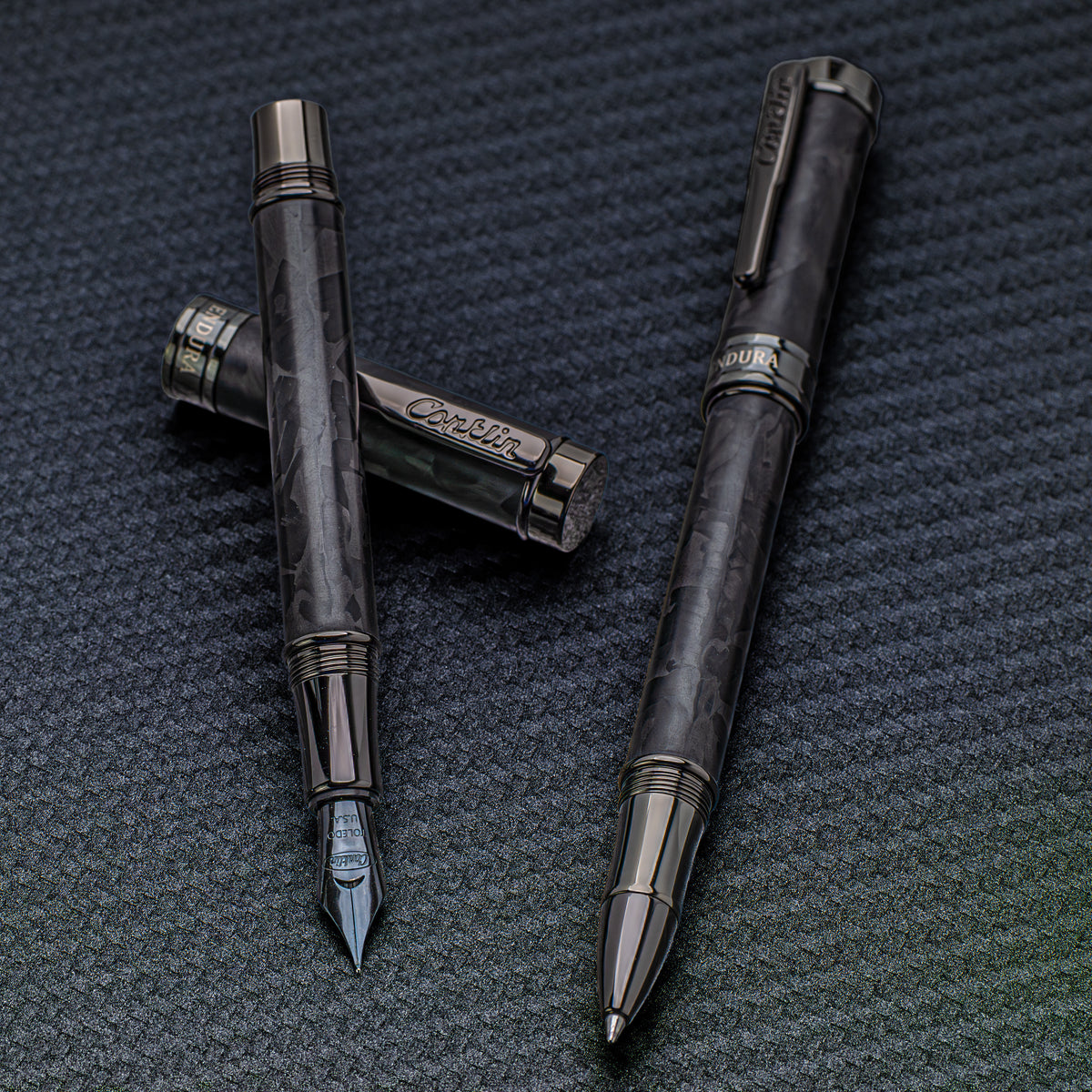 Conklin Endura Ballpoint - Forged Carbon Fiber with Gunmetal Trim