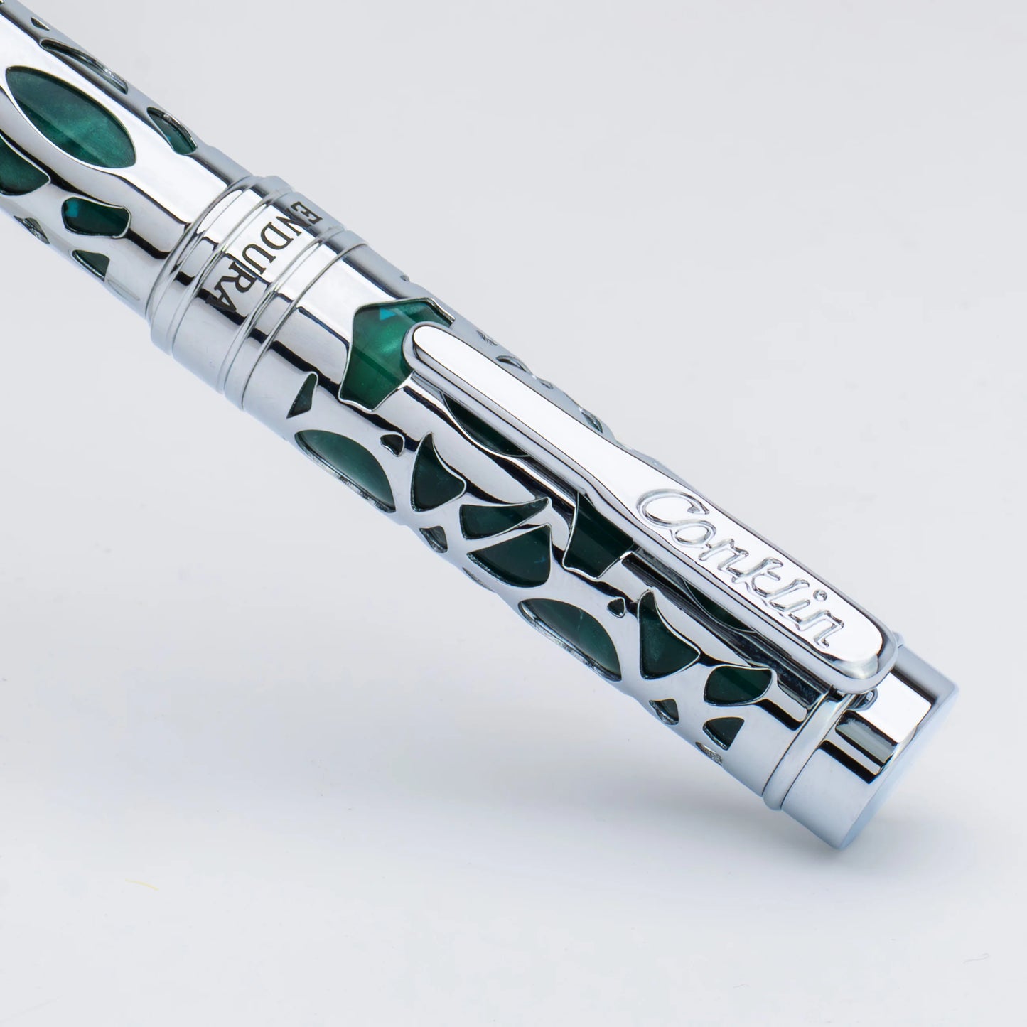 Conklin Endura Deco Crest Ballpoint - Forest Green with Chrome Trim