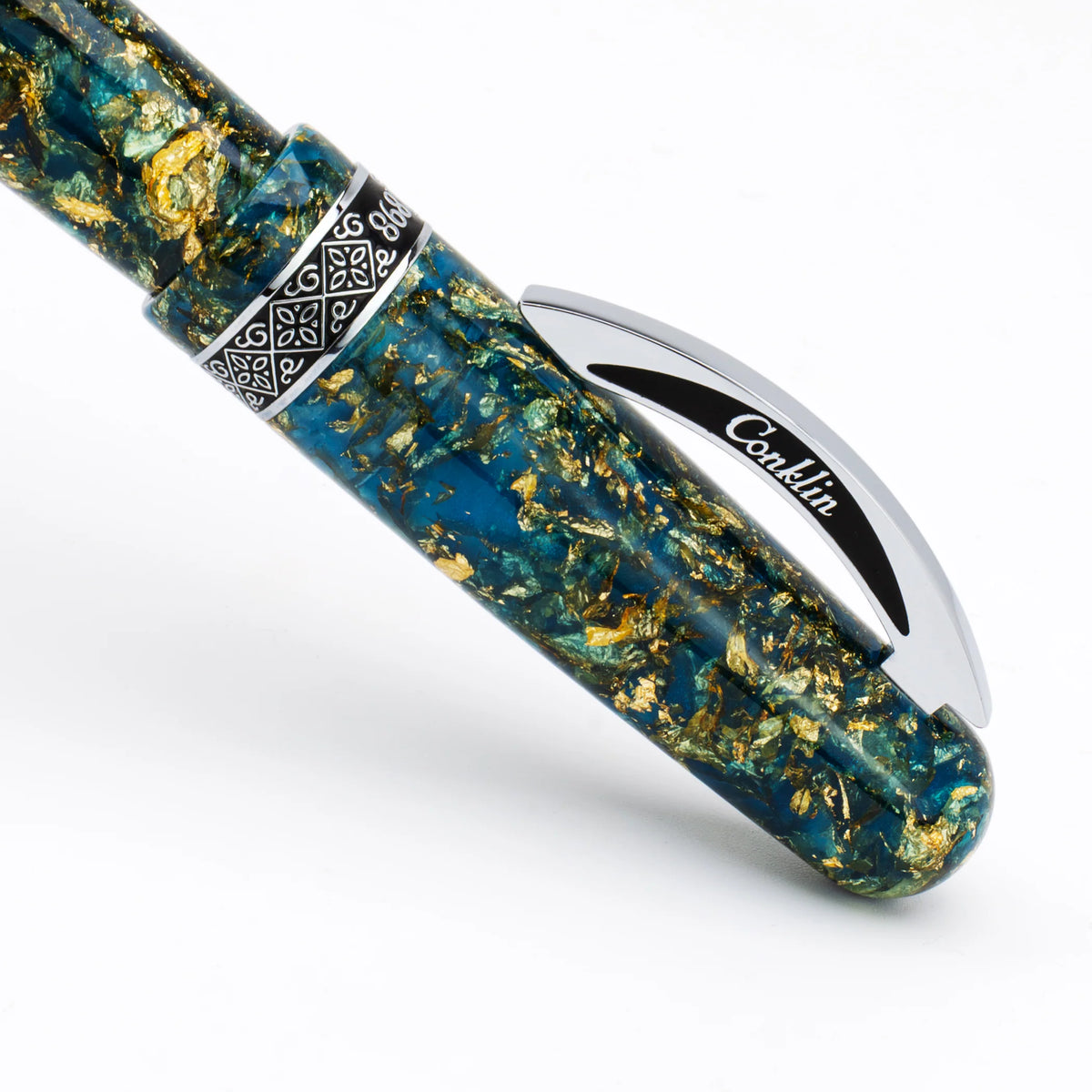Conklin 1898 Solaris Collection Ballpoint - Blue with Chrome Trim (Limited Edition)