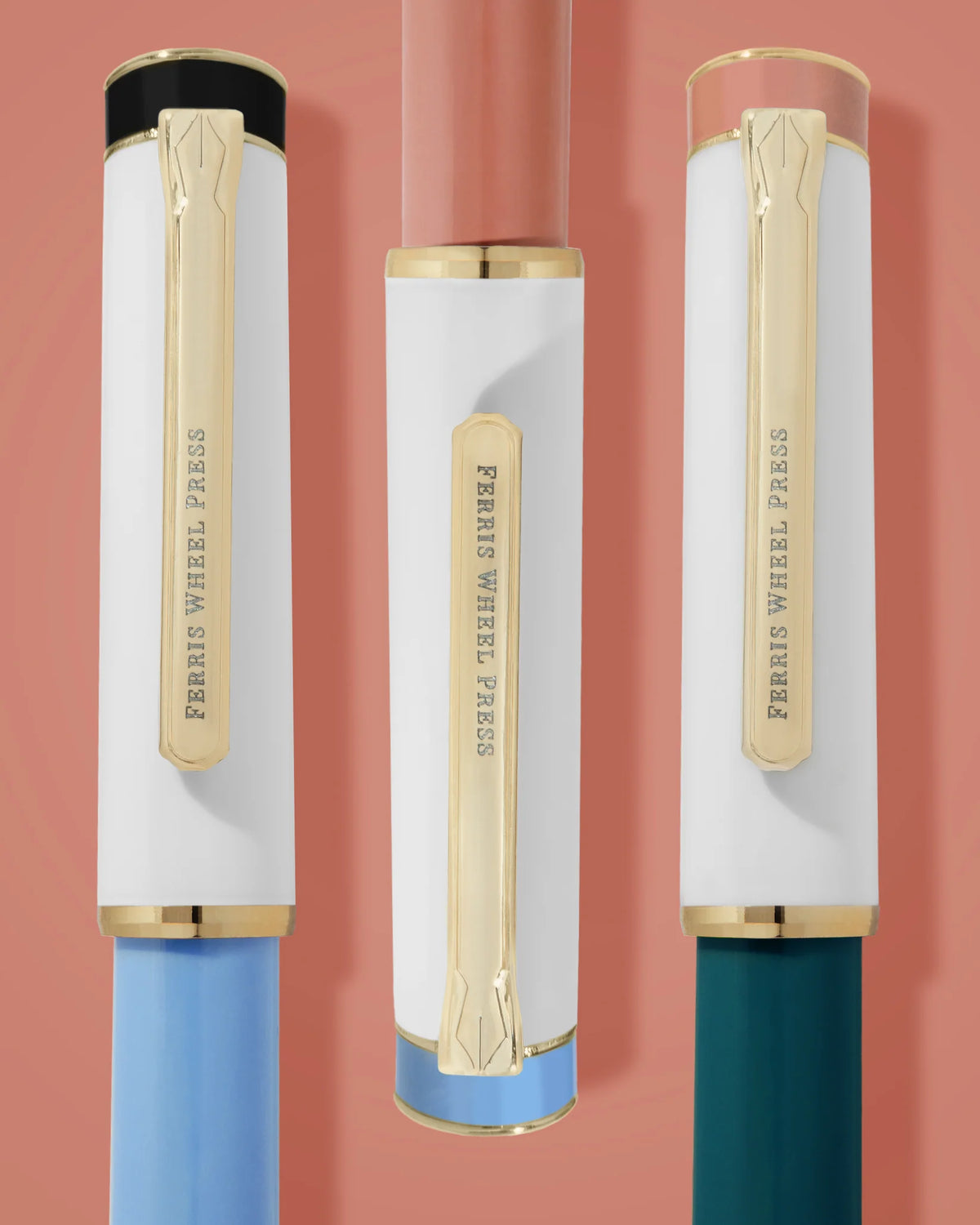 Ferris Wheel Press The Masque Resin Fountain Pen & Ink Set - Coral