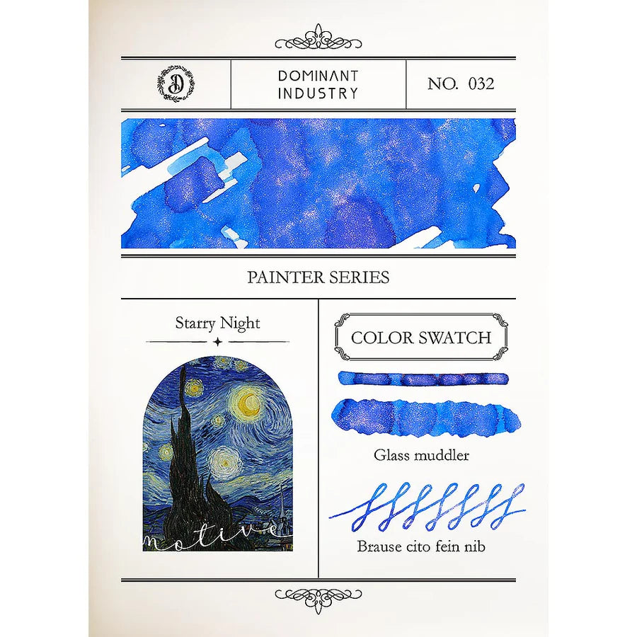 Dominant Industry Starry Night (25ml) Bottled Ink (Pearl - Painter Series)