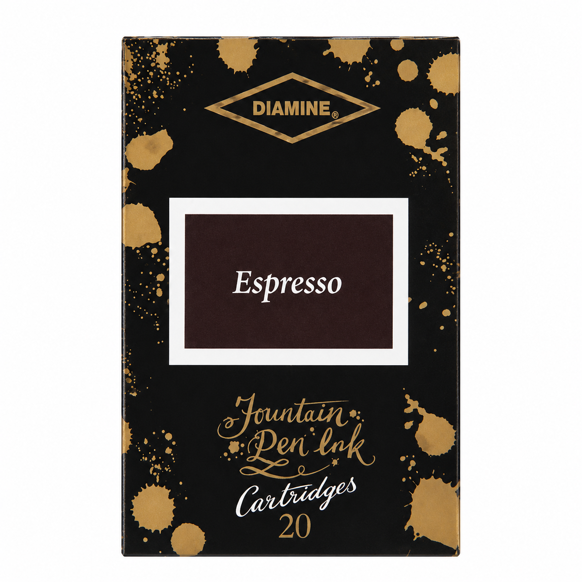 Diamine Espresso Ink Cartridges (Set of 20) - 150th Anniversary