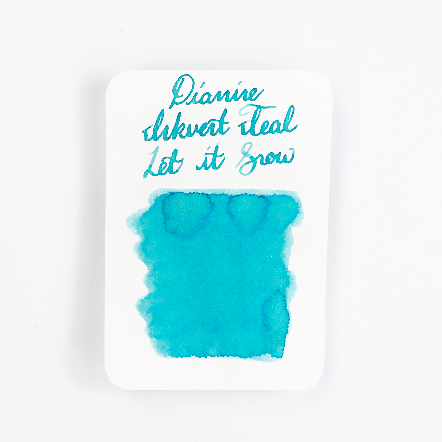 Diamine Let It Snow (50ml) Bottled Ink (Chameleon) - Teal Edition