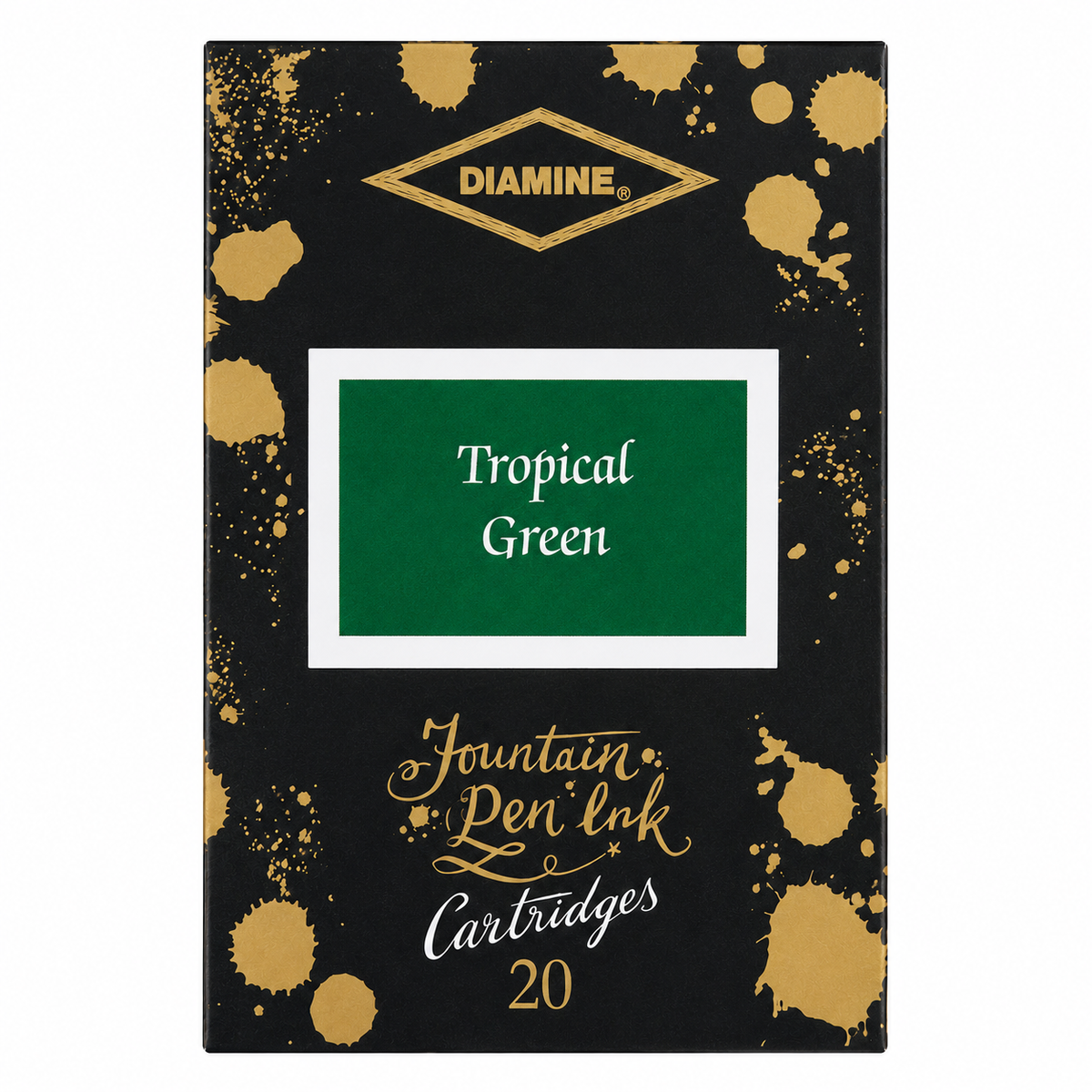 Diamine Tropical Green Ink Cartridges (Set of 20) - 150th Anniversary