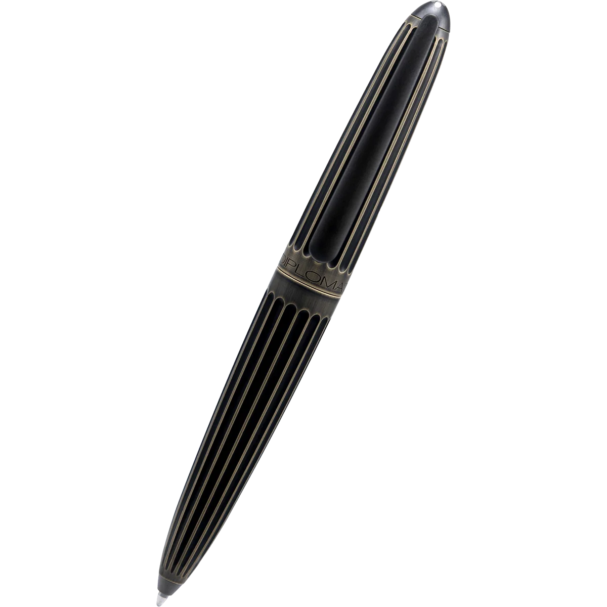 Diplomat Aero Ballpoint - Stripes Oxyd Brass