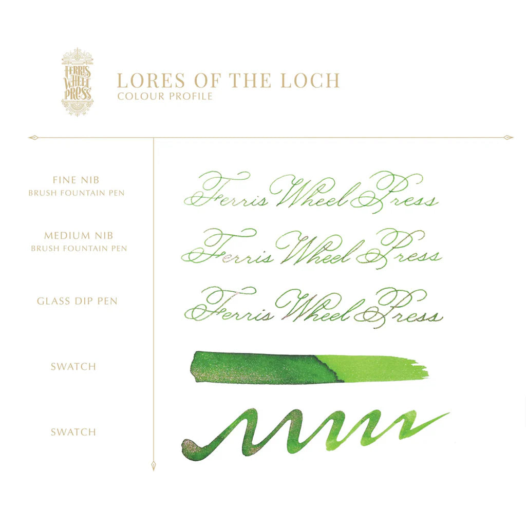 Ferris Wheel Press Lores of the Loch (20ml) Bottled Ink - Bestiary Collection