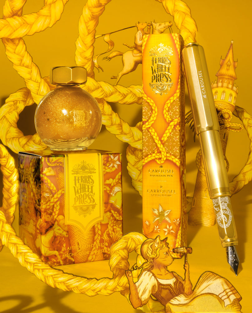 Ferris Wheel Press Plaited Gold Tress (20ml) Bottled Ink - Once Upon a Time