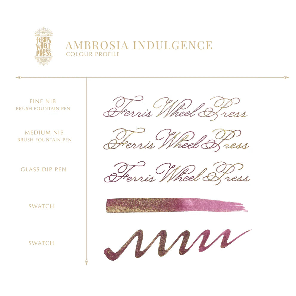 Ferris Wheel Press Ambrosia Indulgence (10ml) Bottled Ink (The King Midas Collection)