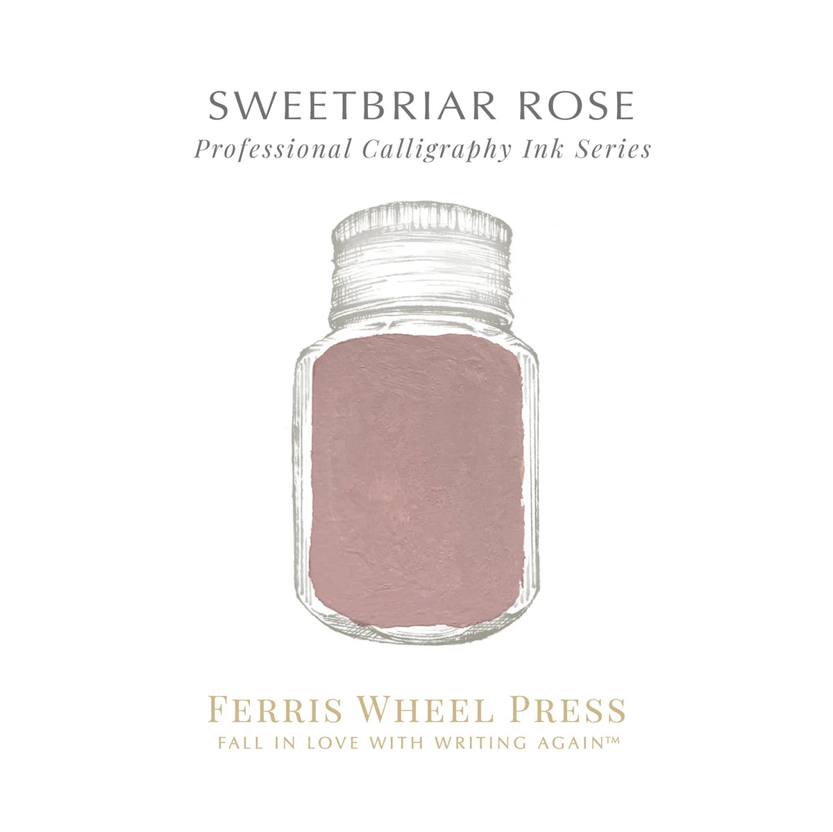 Ferris Wheel Press Sweetbriar Rose Calligraphy (28ml) Bottled Ink