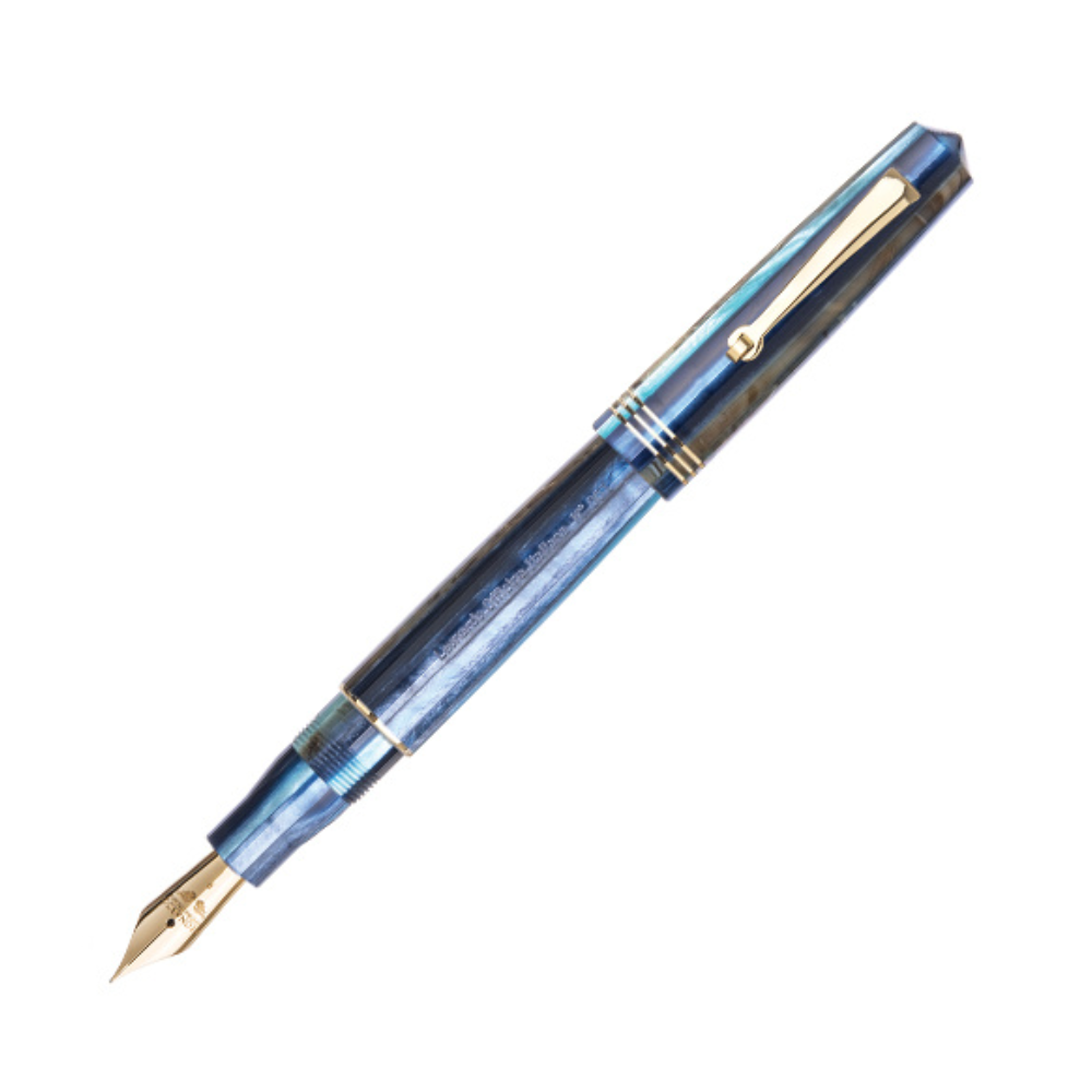Leonardo Momento Zero Fountain Pen - Hawaii with Gold Trim
