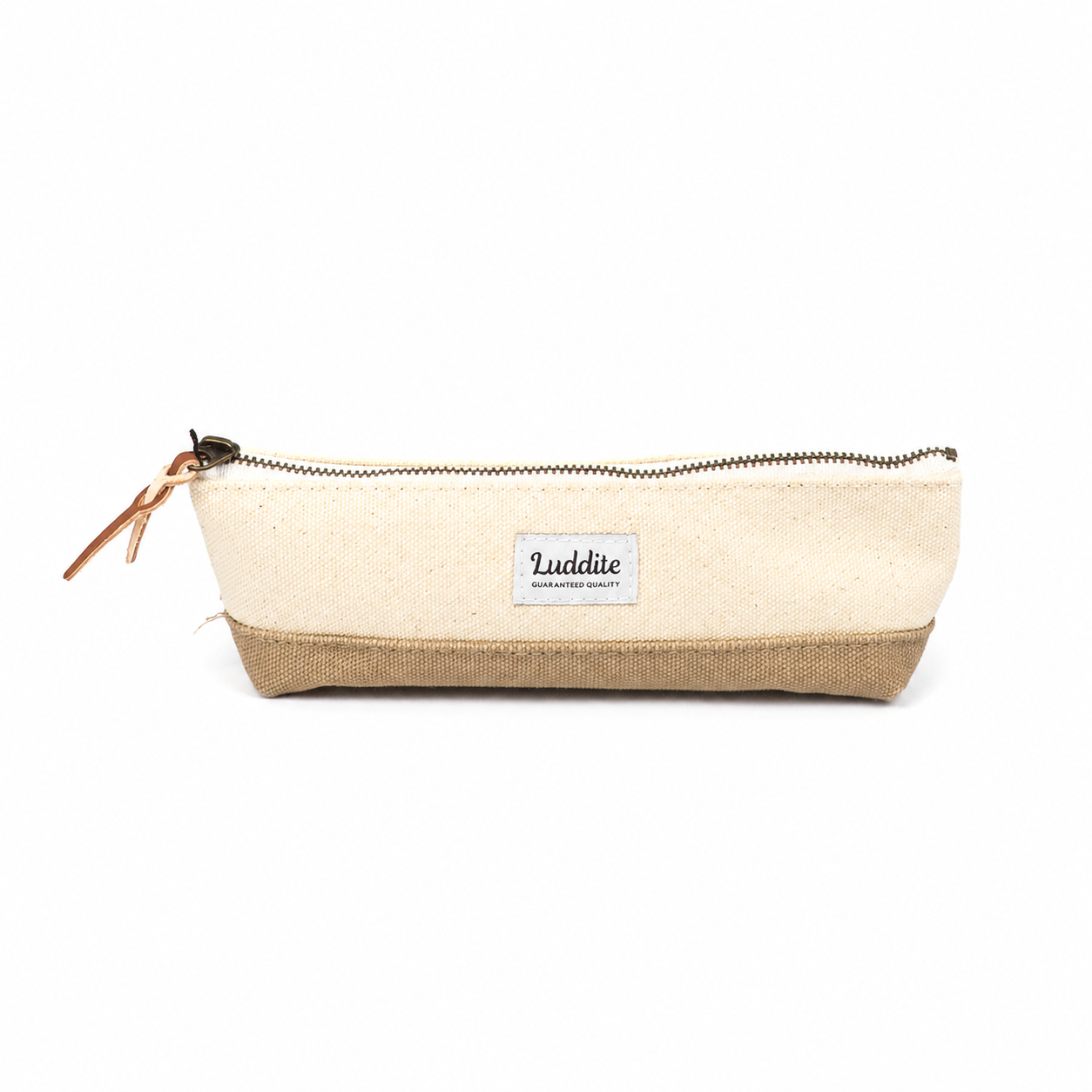 Luddite Two-Tone Boat Pen Case - Mocha