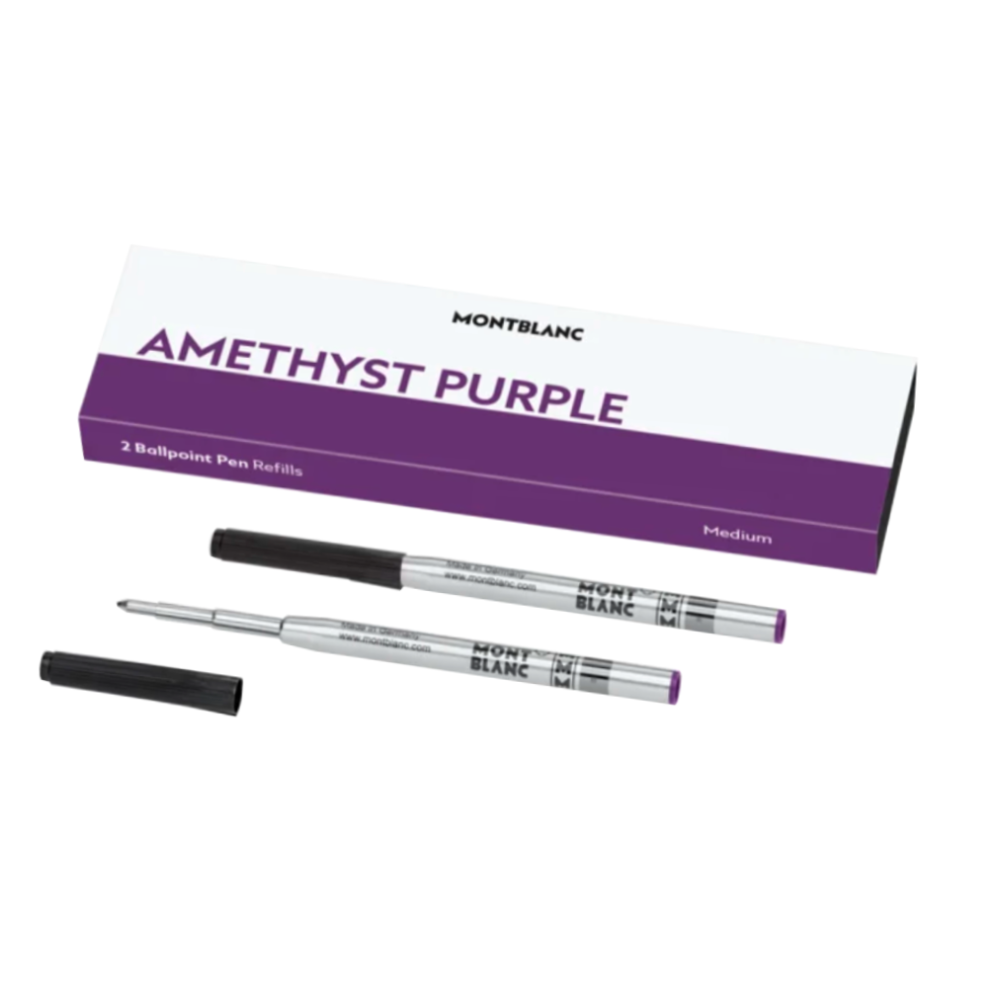 Montblanc Ballpoint Refill - Amethyst Purple Medium (2 ea)