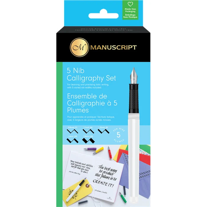 Manuscript Calligraphy Set - 5 Nibs