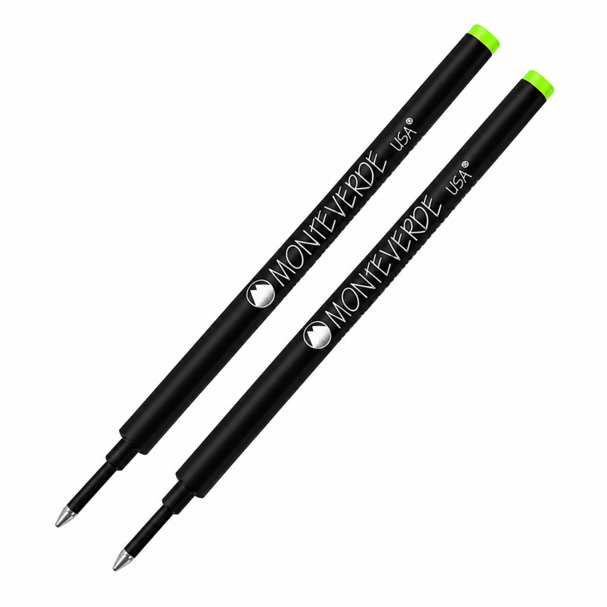 Monteverde Ceramic Rollerball Refills Plastic Tube - Lime Green Medium (2 ea)