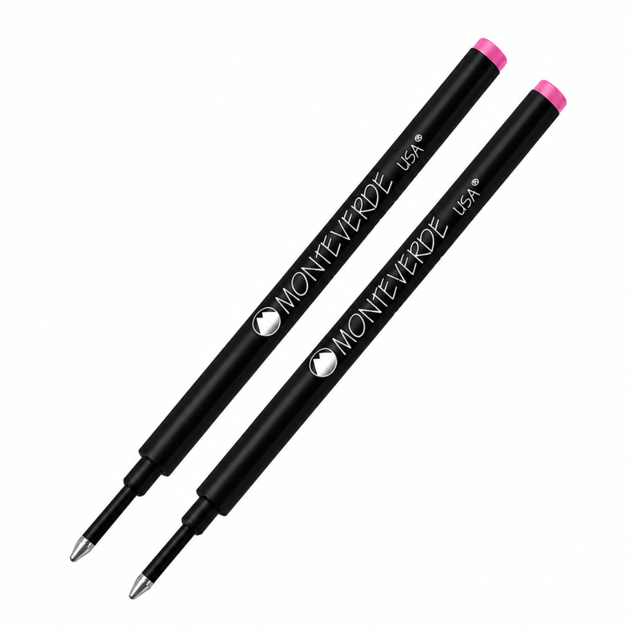 Monteverde Ceramic Rollerball Refills Plastic Tube - Pink Medium (2 ea)