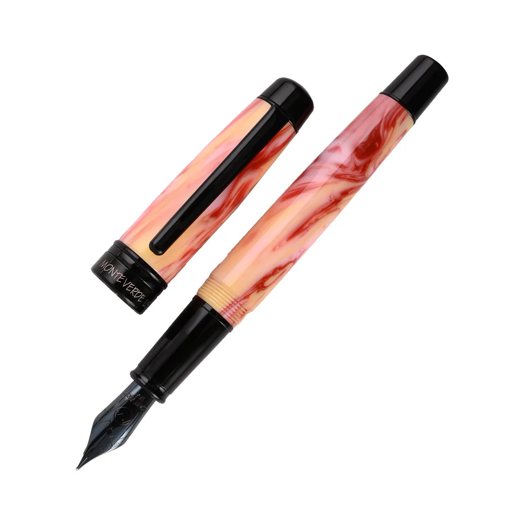 Monteverde Prima Fountain Pen - Red Swirl (Discontinued)