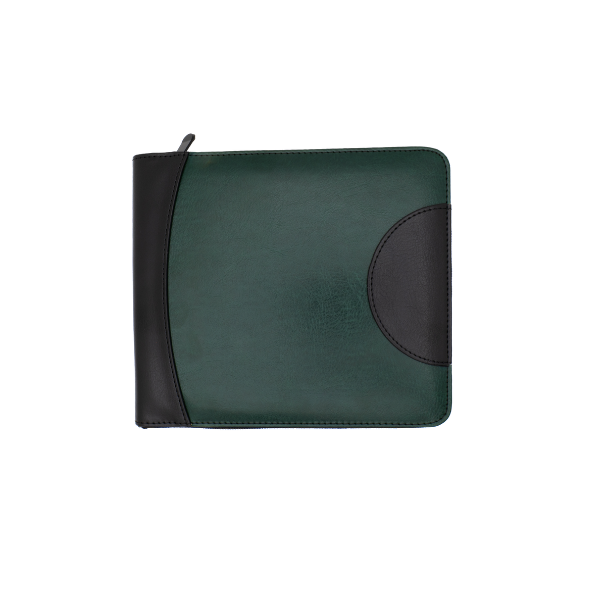Monteverde Deluxe Collection Vegan Leather 12 Slot Zippered Pen Case - Green Black