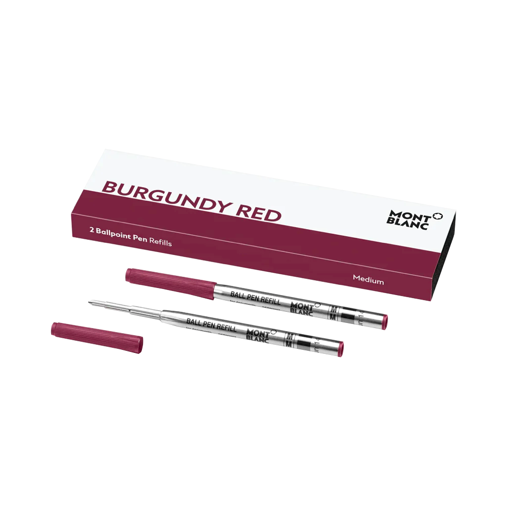 Montblanc Ballpoint Refill - Burgundy Red (2 ea)