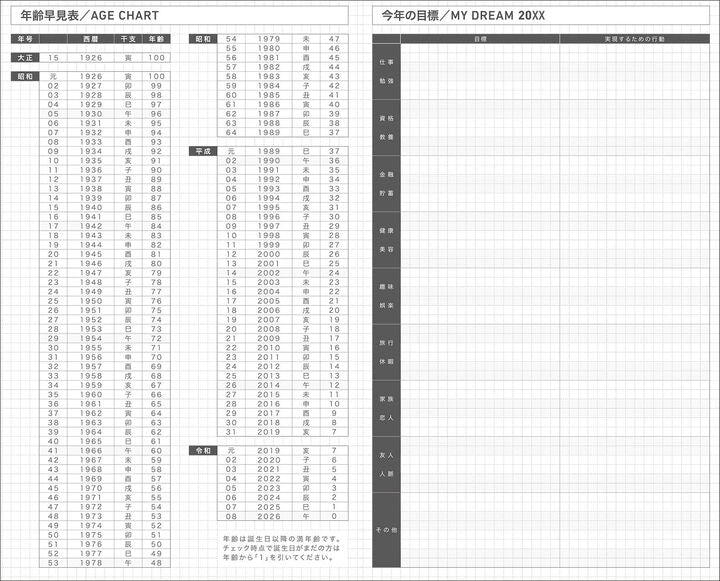 Kokuyo Jibun 2027 Techo Biz mini Planner - Black (B6 Slim)