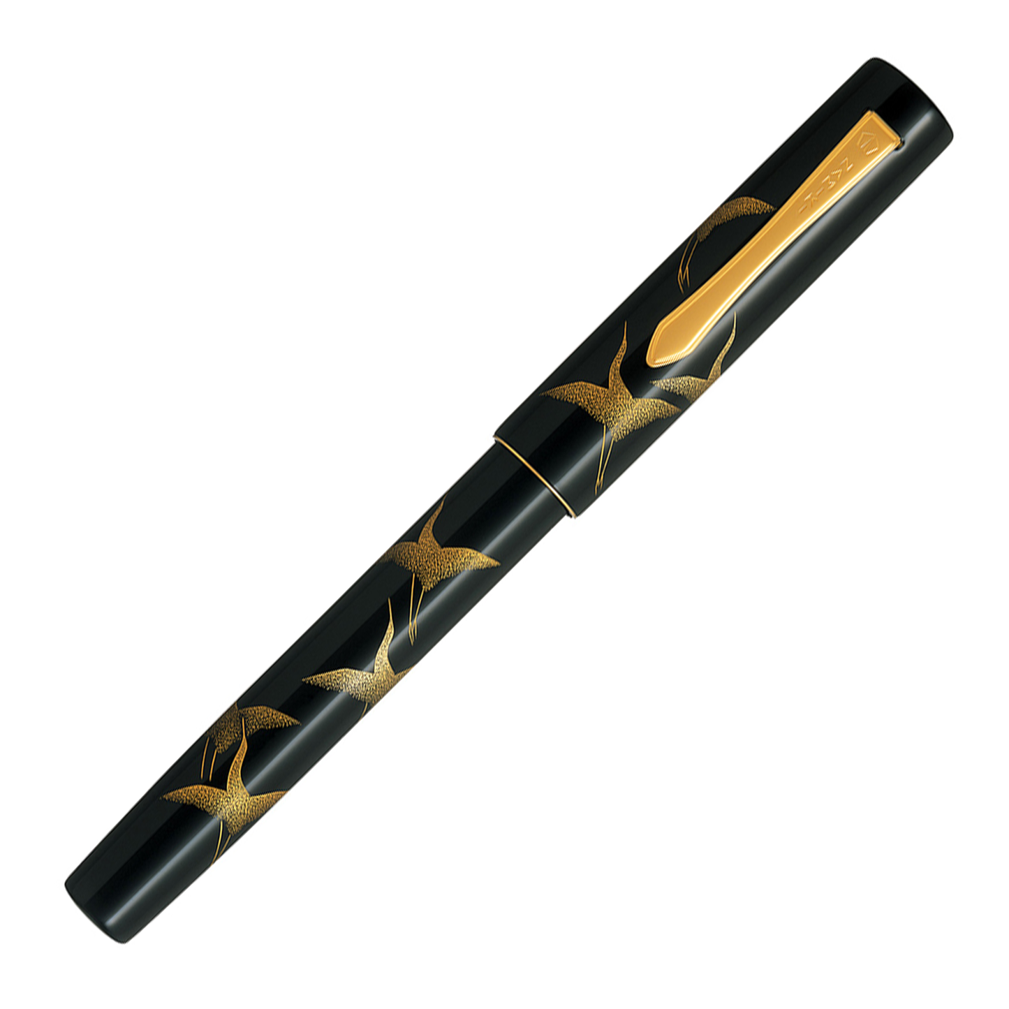 Namiki Yukari Chinkin Fountain Pen - Tsuru (Crane)