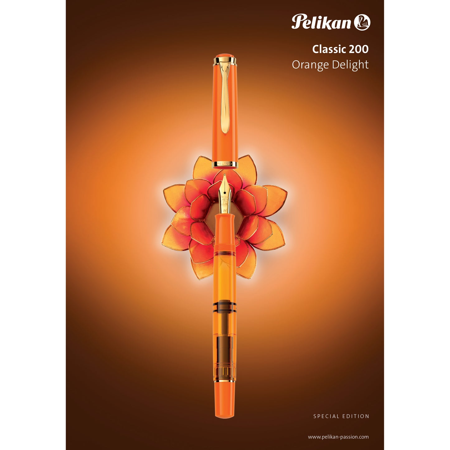 Pelikan Classic M200 Fountain Pen - Orange Delight (Special Edition - Retired)
