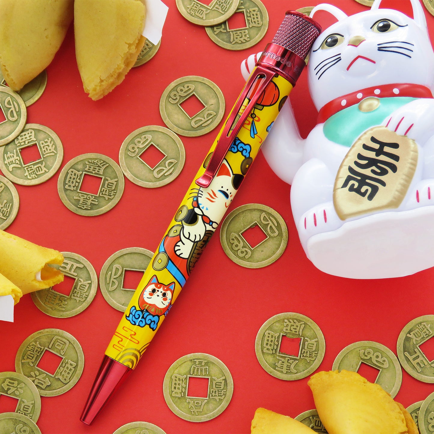Retro 51 Collection Tornado Popper Rollerball - Lucky Cat #596 Open Tube
