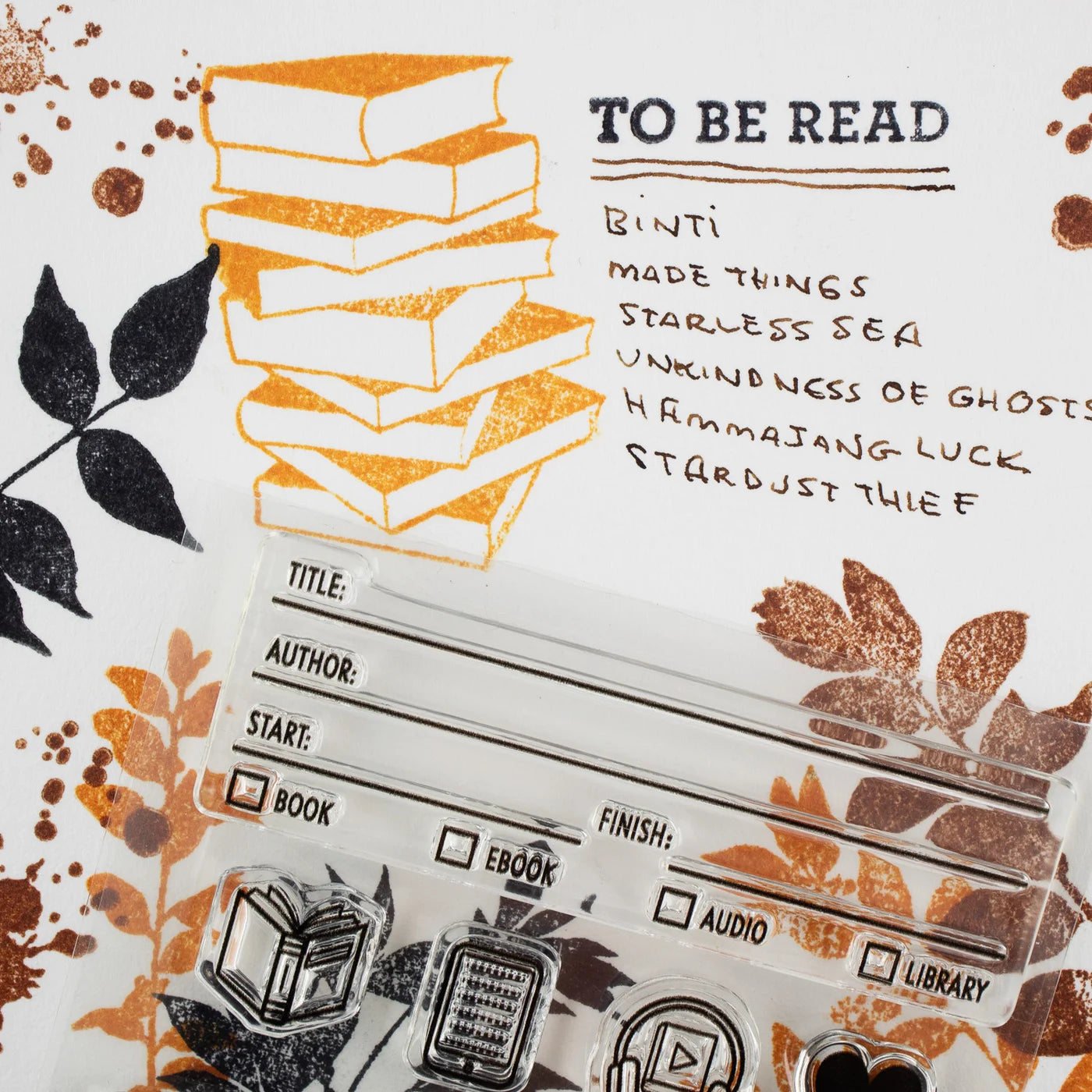 Well Appointed Desk Clear Stamp Set - Book Tracker (10 Designs)