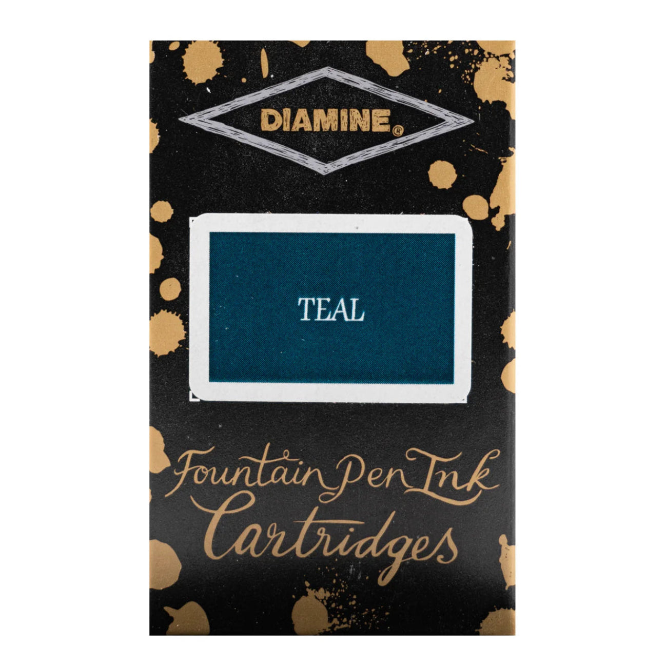 Diamine Teal Ink Cartridges (Set of 18)