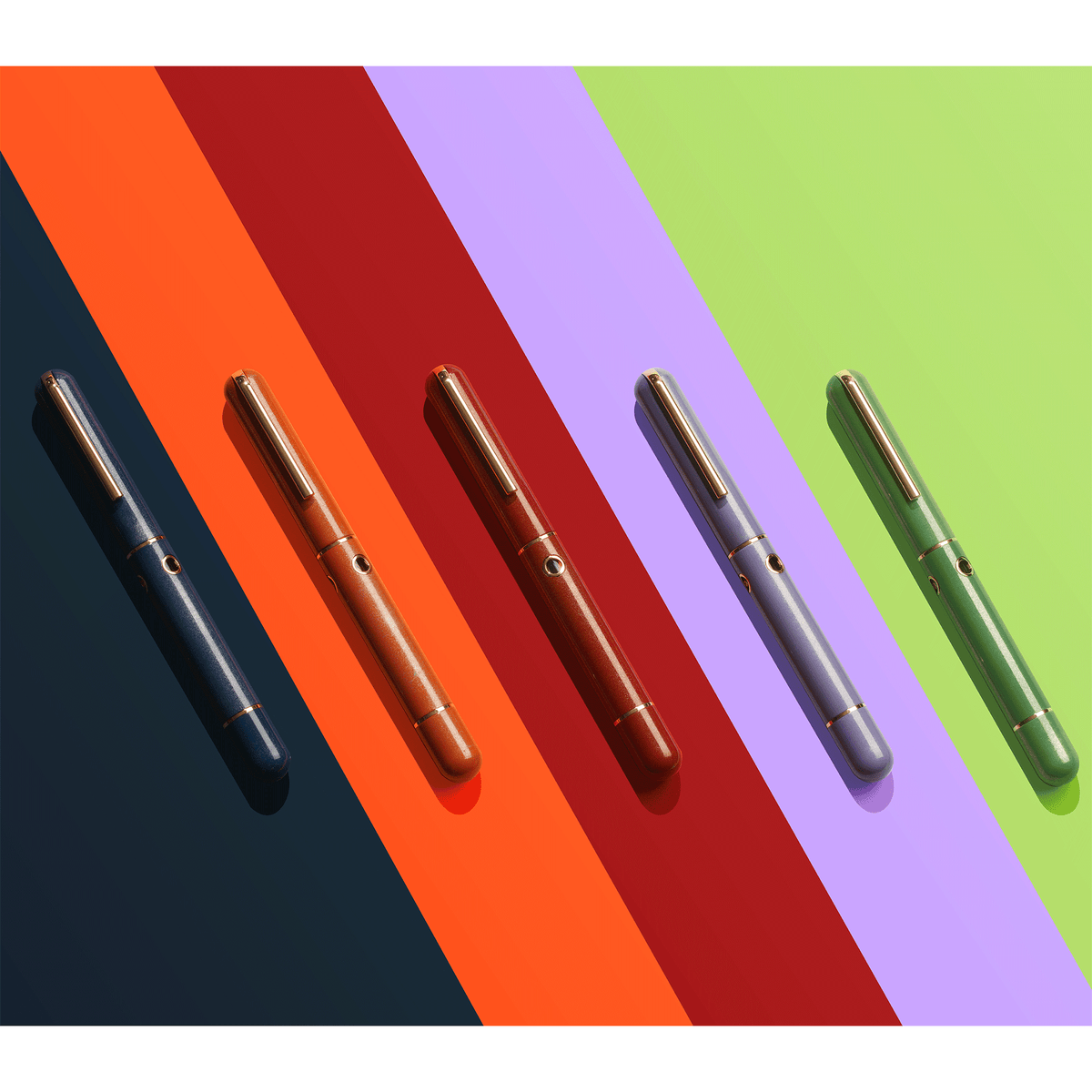 Nahvalur 365 Anniversary Roiro Fountain Pen - Garnet