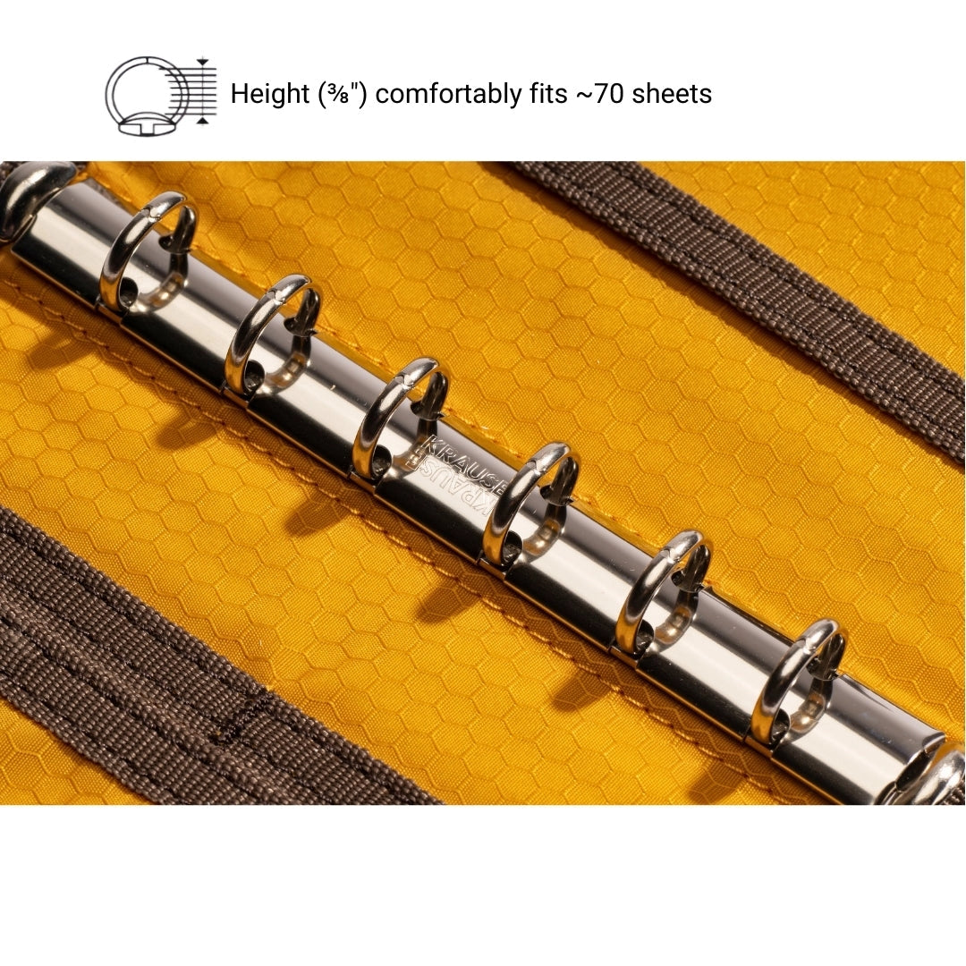 LOCHBY A7 6-Ring Field Binder - Brown