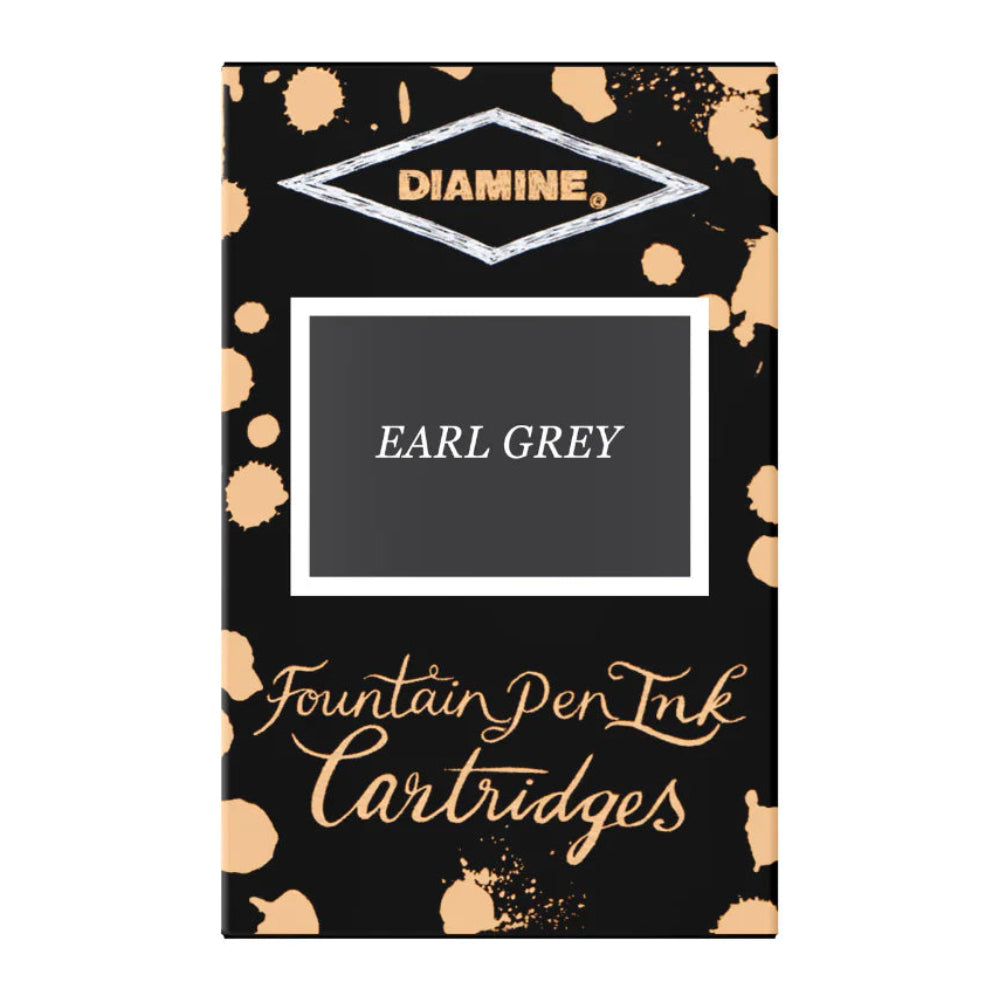Diamine Earl Grey Ink Cartridges (Set of 18)