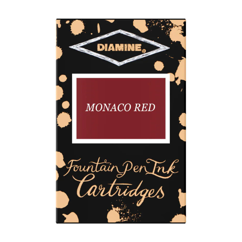 Diamine Monaco Red Ink Cartridges (Set of 18)